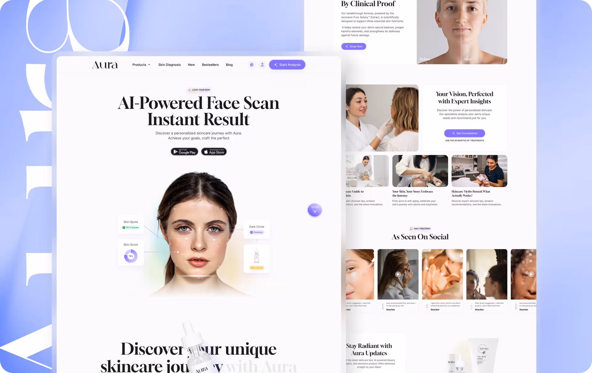 Aura — AI-Powered Skin Scan and Routine Guidance