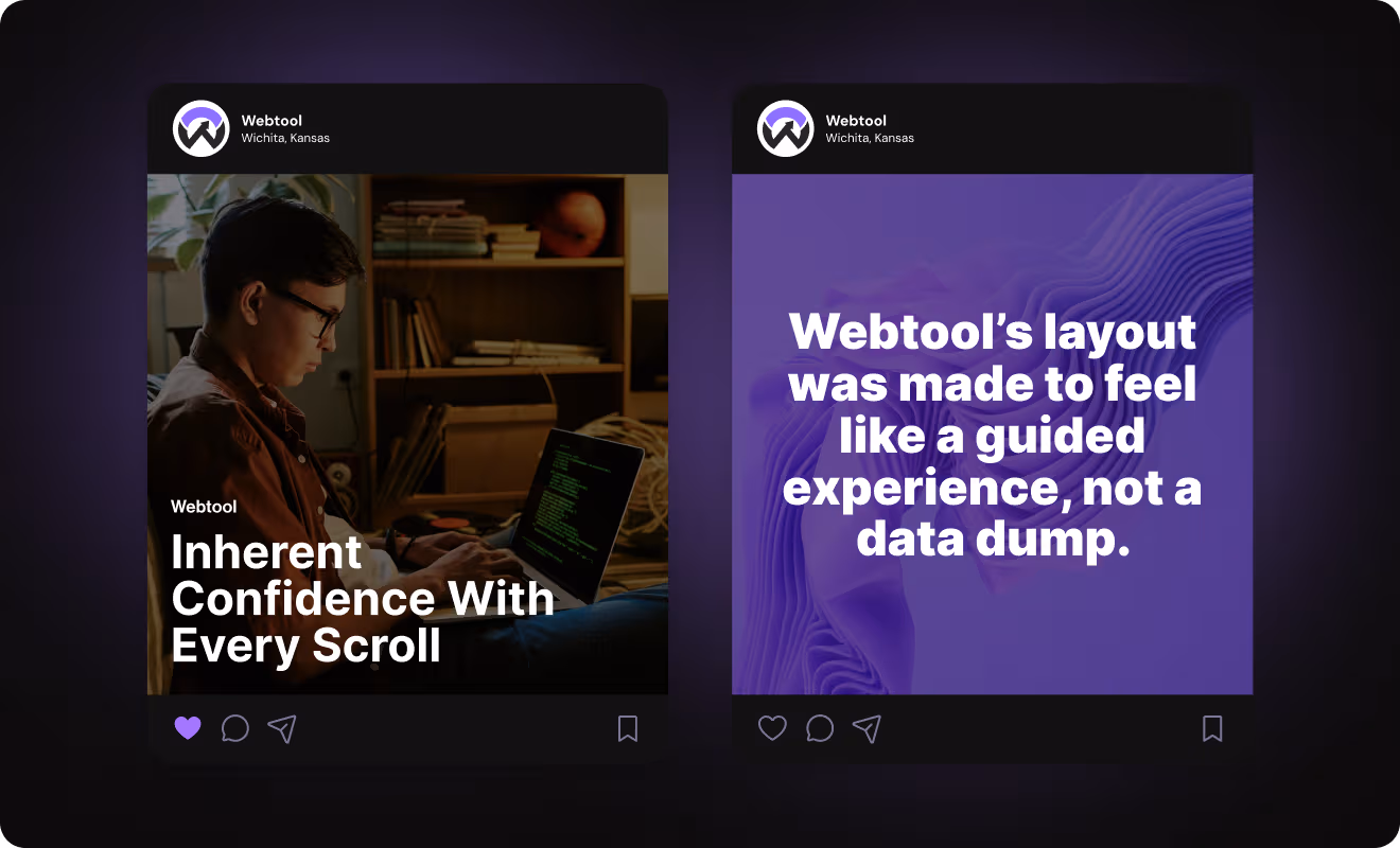 Webtool — AI-powered, clarity-first